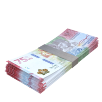 Indonesia rupiah currency 3d rendering png