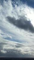 Most Beautiful High Angle Footage of Winter Clouds over the British City of England video