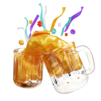 copo de bebida de ilustração 3D png