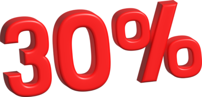 3d procent korting png