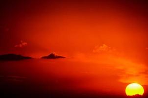 Sky over the sunset photo