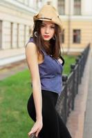 Young attractive caucasian lady photo
