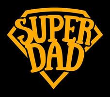 diseño de súper papá vector