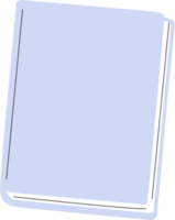 en bok. platt illustration. png