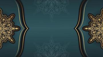 luxury background with golden mandala ornament vector