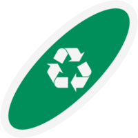 adesivo reciclar material reciclando vida zero desperdício estilo de vida png
