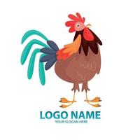 Fowl Play A Playful Logo Design for a Chicken Centric Eatery vector