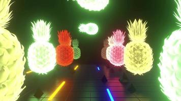 Pineapple Neon VJ video