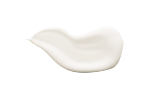 blanc crème échantillon isolé pour cosmétique élément png