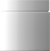 Vide réaliste cosmétique crème pot pour maquette. png