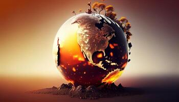 Abstract Globe background illustration design artwork.earth globe art abstraction, photo