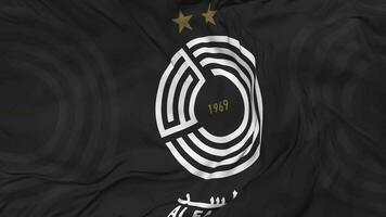 al Sadd gli sport club bandiera senza soluzione di continuità looping sfondo, loop urto struttura stoffa agitando lento movimento, 3d interpretazione video
