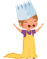 kleines Mädchen, das Prinzessin spielt png