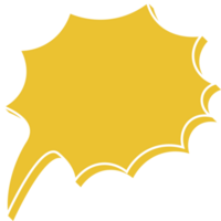 bulle discours étiquette png