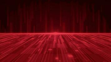 red color Rotating 3d shiny metal balls background video