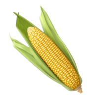 fresco giallo Mais isolato. illustrazione ai generativo png