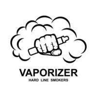 vape tienda logo diseño concepto vector. vaping logo diseño modelo vector