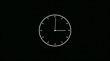 orologio Timer animato 4k. video