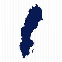plano sencillo Suecia vector mapa