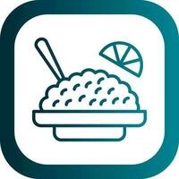 American fried rice Vector Icon Design
