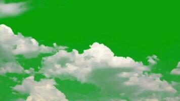 White Clouds Green Screen video