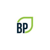 letra bp logo crece, desarrolla, natural, orgánico, simple, financiero logo adecuado para tu compañía. vector