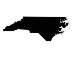 norte carolina Carolina del Norte Estados Unidos mapa vector