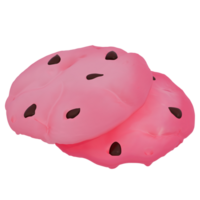 morango bolacha 3d ilustração ícone pró png