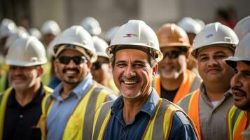 difícil sombrero trabajadores juntos foto