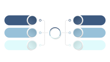 Infographic process design 6 options or steps. png