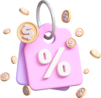uitverkoop label 3d icoon png