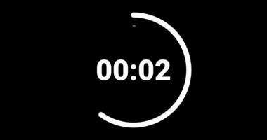 speciale orologio 5 secondo conto alla rovescia animazione Timer conto alla rovescia. conto alla rovescia 5 secondo. cinque secondo conto alla rovescia minimo e moderno animazione. 4k UHD video