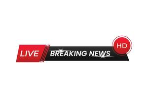 Live breaking news template vector Design.