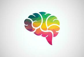 bajo escuela politécnica y creativo humano mente cerebro tecnología logo diseño, vector diseño concepto