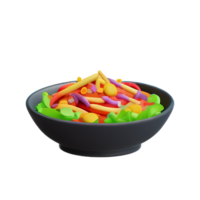 un' ciotola di colorato patatine fritte su un' bianca sfondo png
