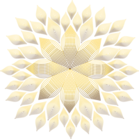 dourado floral enfeite png