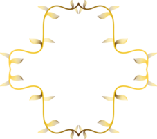 d'oro floreale ornamento png