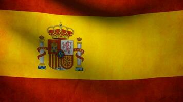 bandera de españa ondeando video