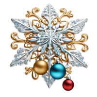 Noël décoration ornement, content Noël conception , génératif ai png