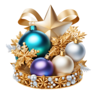 Noël décoration ornement, content Noël conception , génératif ai png