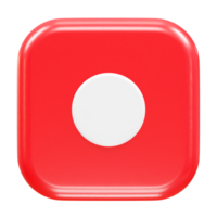 Record icon illustration element render png