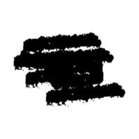 negro pintar cepillo grunge . tinta cepillo textura forma . chapoteo cepillo . vector