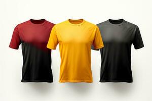 Bosquejo Deportes fútbol americano equipo uniformes multicolores camisa, generativo ai ilustración foto