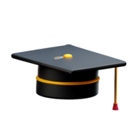 gradering hatt 3d tolkning ikon illustration png