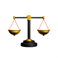 Justice 3d le rendu icône illustration png