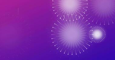 diwali fyrverkeri firande blå bakgrund. 4:e av juli, ny år, diwali, festival av ljus firande. video