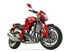 hermosa rojo Deportes motocicleta - épico Disparo foto