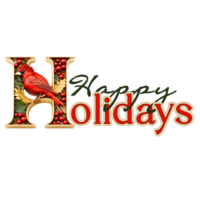 gelukkig vakantie decoratief belettering, citaat. gegenereerd door ai png