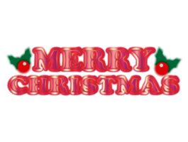 vrolijk Kerstmis neon tekst illustratie png