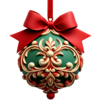 AI generated 3d Christmas Ornament png